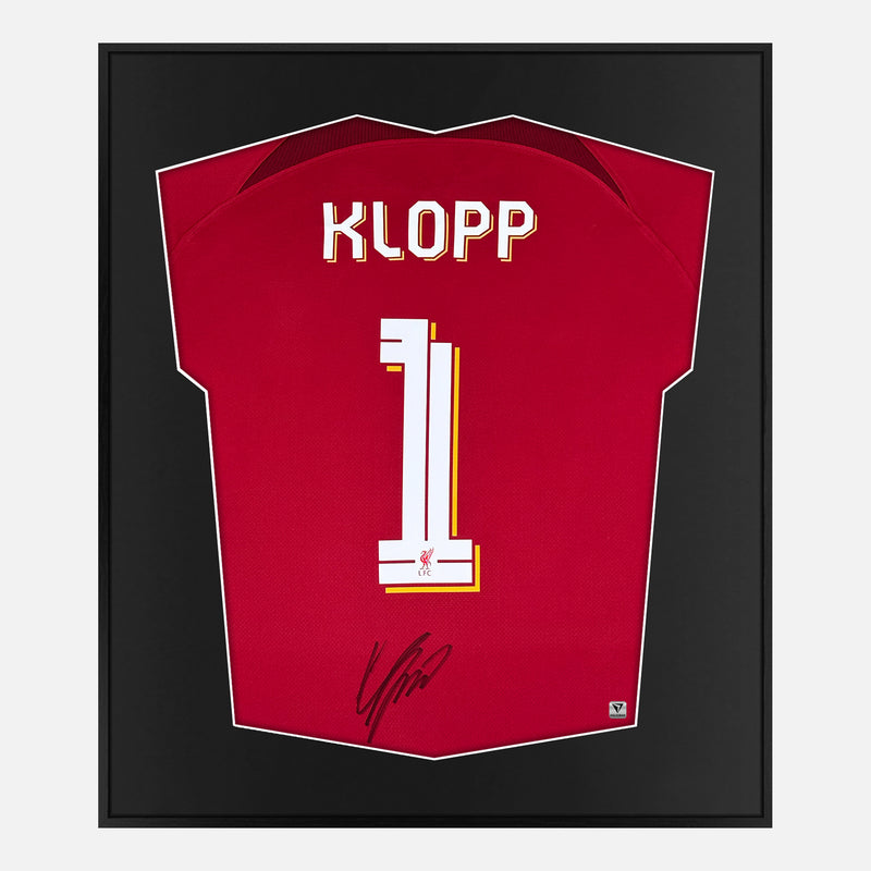 Framed Signed Klopp Liverpool Shirt, Manager, 1, [Mini]