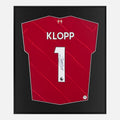 Framed Klopp Signed Shirt, Liverpool, Red Home [Lite]