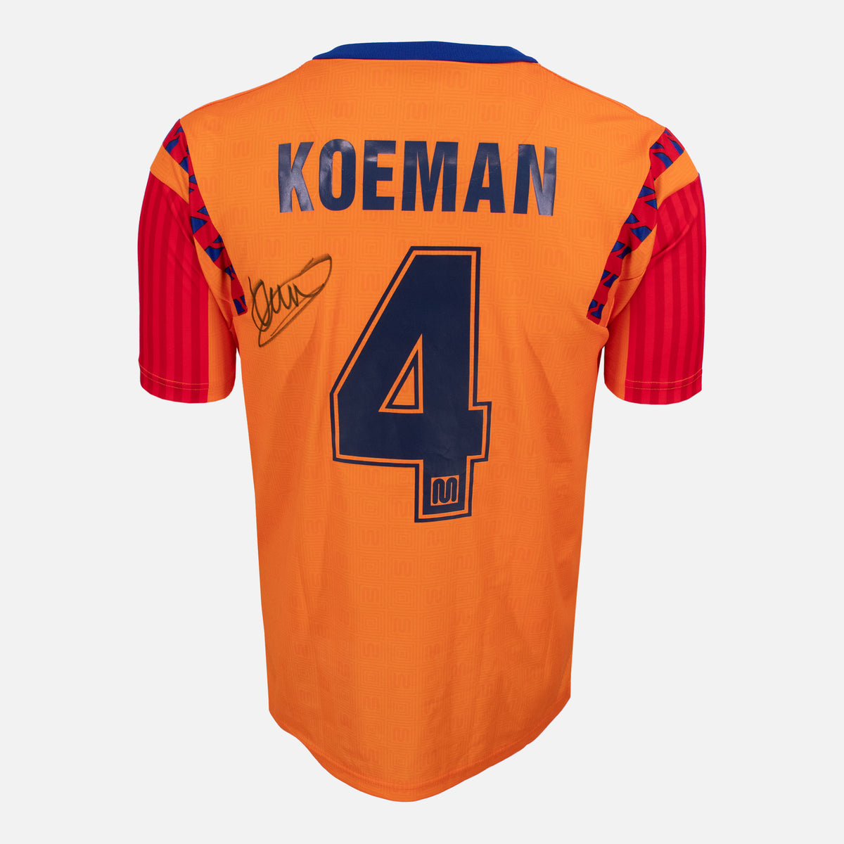Ronald Koeman Signed Barcelona Shirt 1992 Away Final [4] — Barcelona signed shirt from the 1991 to 1992 season | The Vault