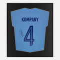 Framed Kompany Signed Shirt, Manchester City Centurions [Lite]