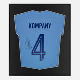 Framed Kompany Signed Shirt, Manchester City Centurions [Mini]