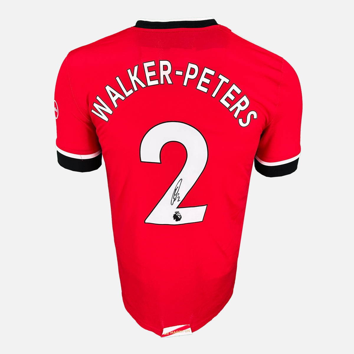 Kyle Walker-Peters Signed Southampton Shirt 2020-21 Home [2] — Southampton signed shirt from the 2020 to 2021 season | The Vault