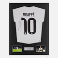 Framed Kylian Mbappe Signed Real Madrid Shirt 2025-26 Home [Classic]