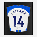 Framed Lallana Signed Brighton & Hove Albion Shirt, Home [Lite]