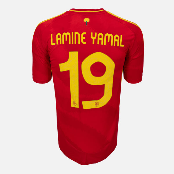 2024 Spain Home Shirt Lamine Yamal 19 Euro Final Edition [New] L