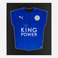 Framed Signed Leicester City Shirt, Full Squad [Lite]