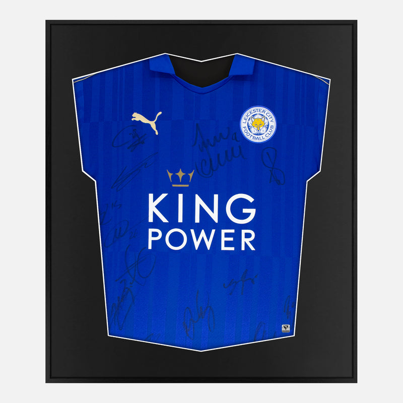 Framed Signed Leicester City Shirt, Full Squad [Mini]