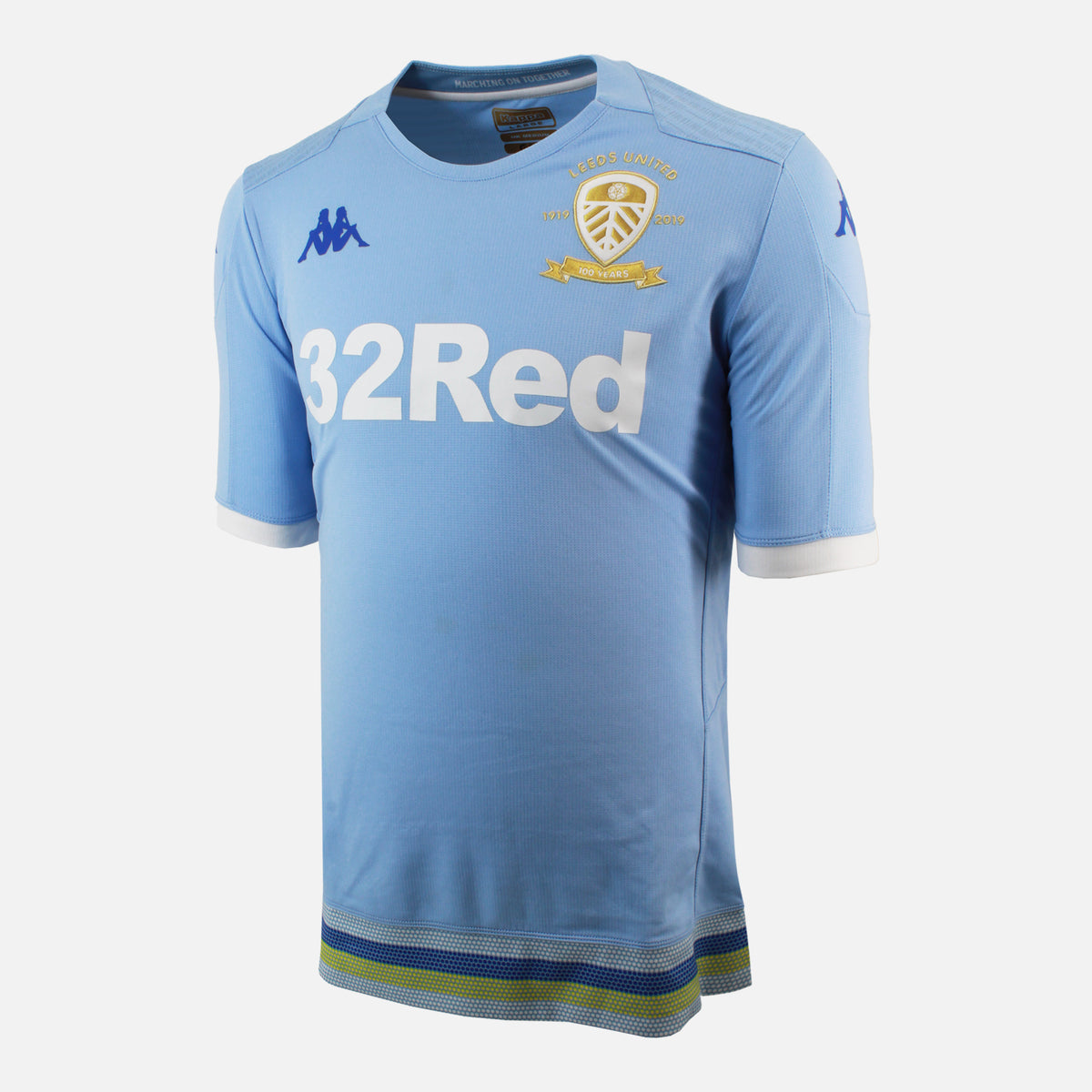 2019-20 Leeds United Away Shirt 100th Anniversary [Perfect] M — Verified official Leeds United shirt, condition graded | The Vault