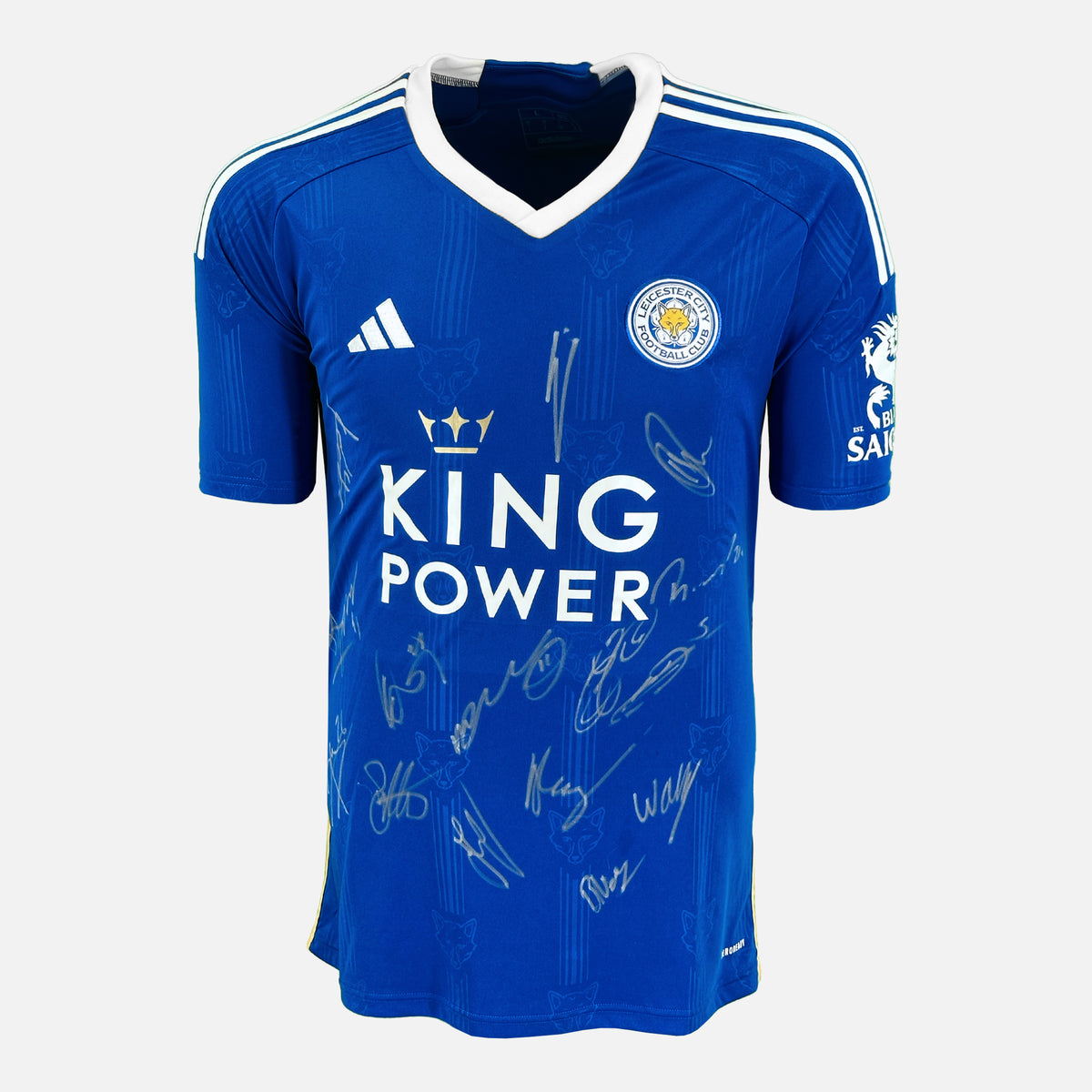 Squad Signed Leicester City Shirt 2023-24 Home [16 Autographs] — Leicester City signed shirt from the 2023 to 2024 season | The Vault