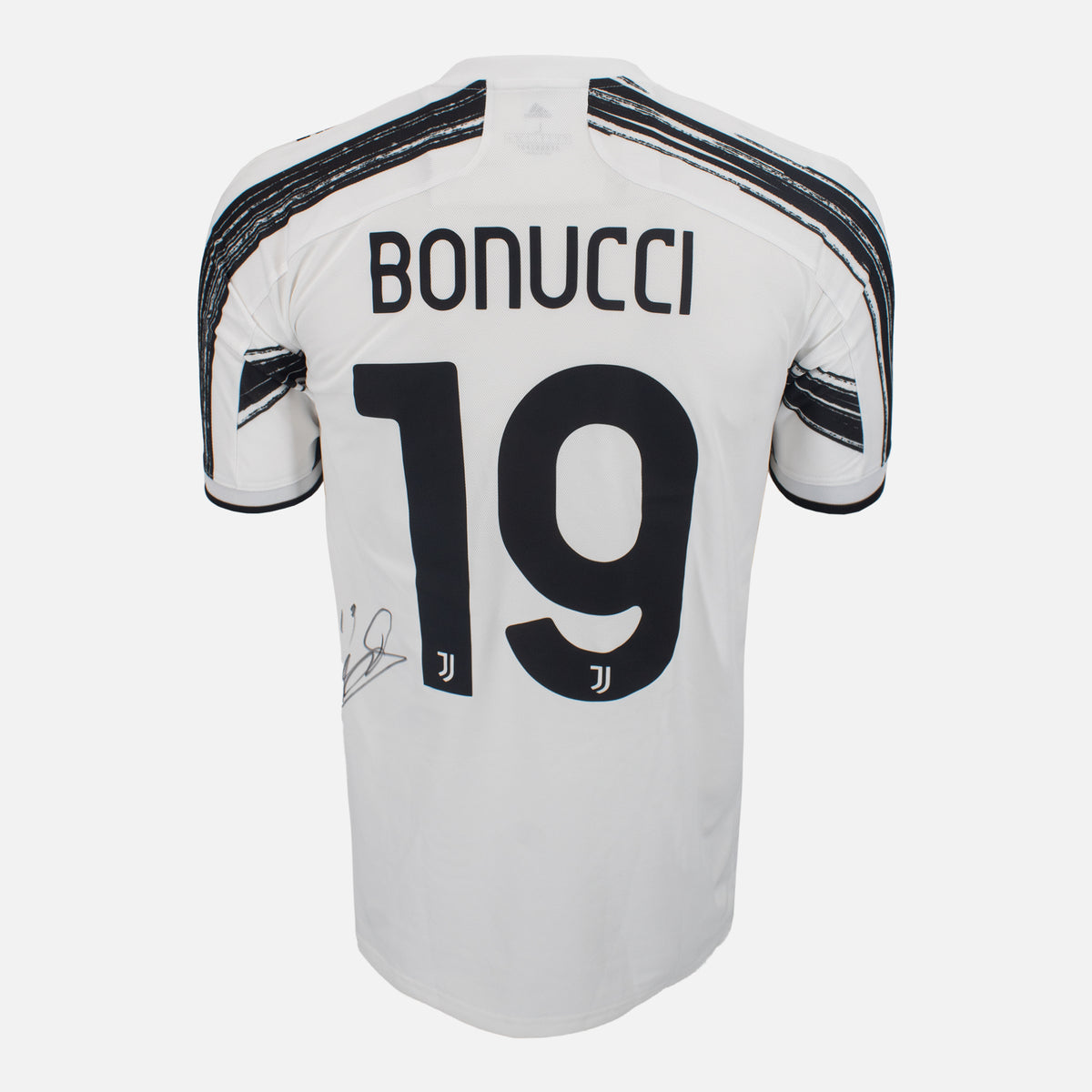 Leonardo Bonucci Signed Juventus Shirt Home 2020-21 [19] — Juventus signed shirt from the 2020 to 2021 season | The Vault