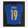 Framed Leonardo Bonucci Signed Shirt, Italy Euro Final [Lite]