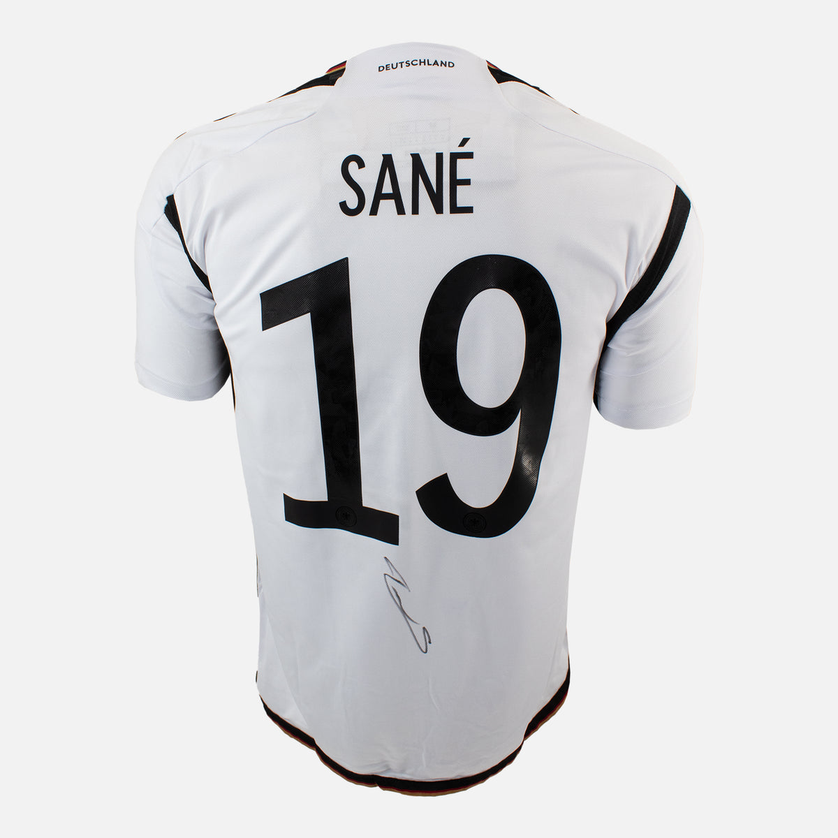 Leroy Sane Signed Germany Shirt Home 2022-23 [19] — Germany signed shirt from the 2022 to 2023 season | The Vault