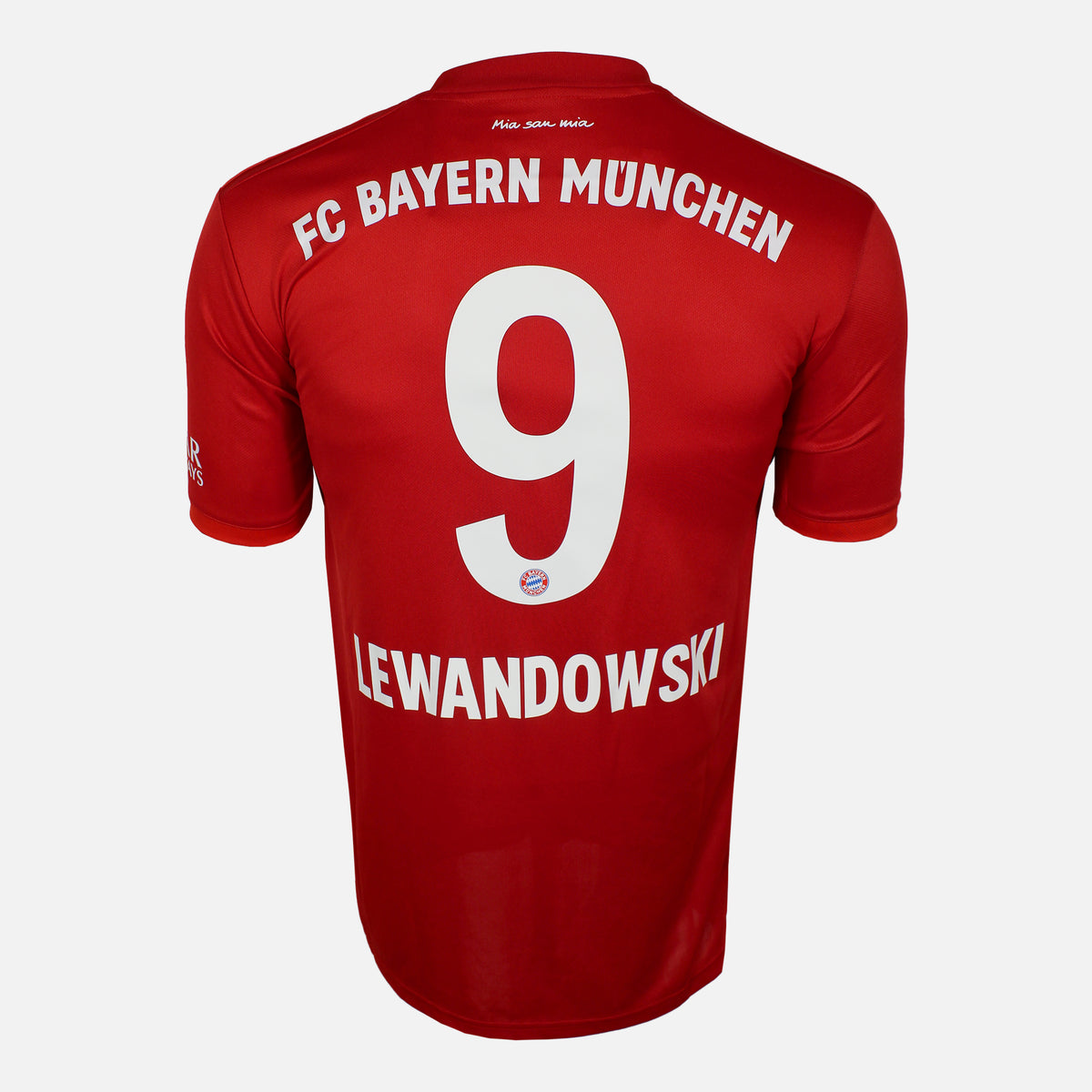 2019-20 Bayern Munich Home Shirt Lewandowski 9 [Perfect] L — Verified official Bayern Munich shirt, condition graded | The Vault