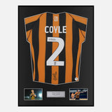 Framed Lewie Coyle Signed Hull City Shirt Home 2024-25 [Classic]