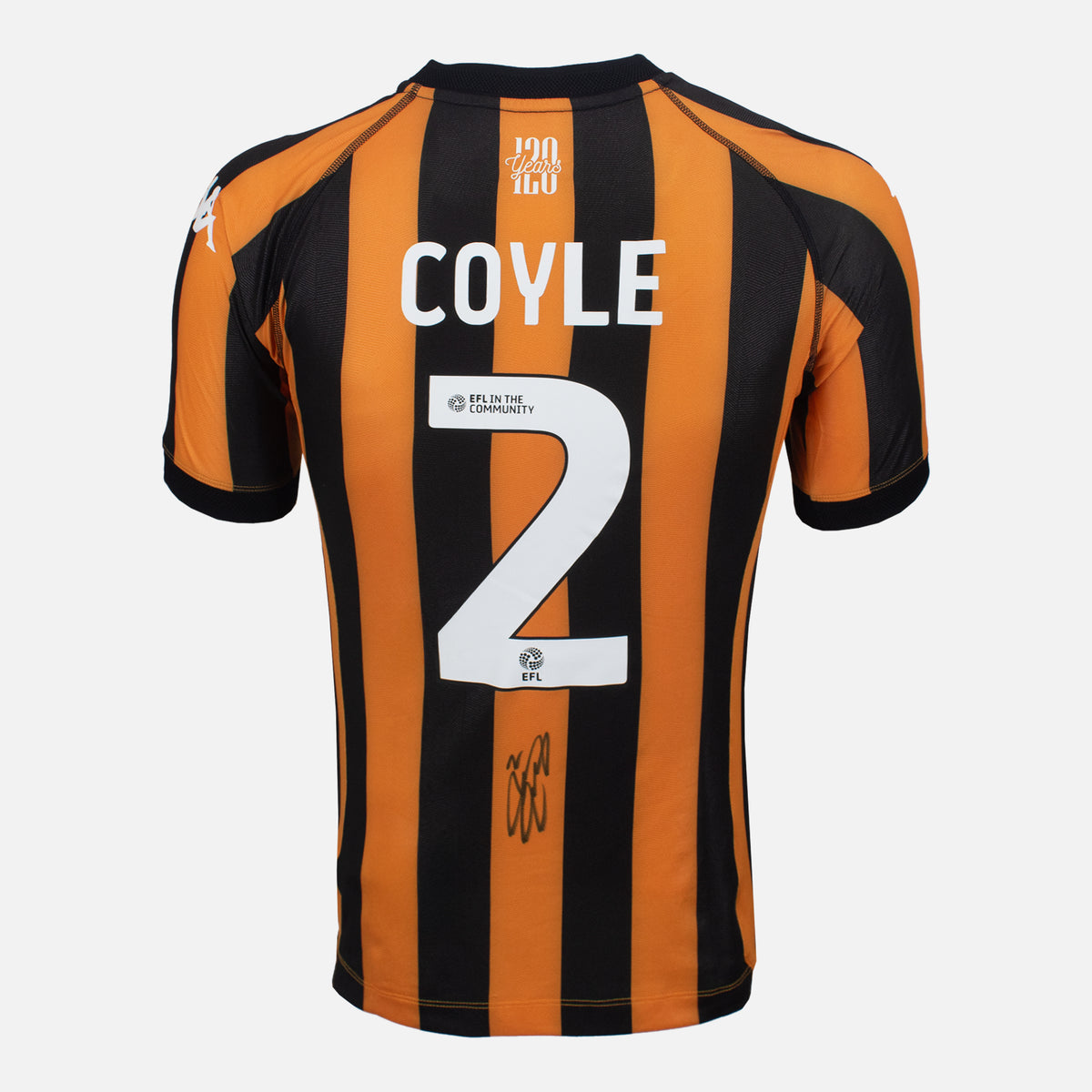 Lewie Coyle Signed Hull City Shirt 2024-25 Home [2] — Borussia Dortmund signed shirt from the 2019 to 2020 season | The Vault