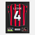 Framed Lewis Cook Signed Bournemouth Shirt Home 2023-24 [Classic]