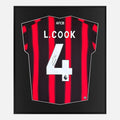 Framed Lewis Cook Signed Shirt, AFC Bournemouth Home [Lite]
