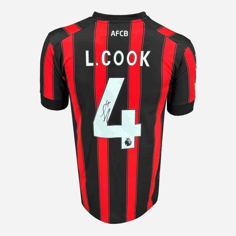 Framed Lewis Cook Signed Bournemouth Shirt Home 2023-24 [Modern]