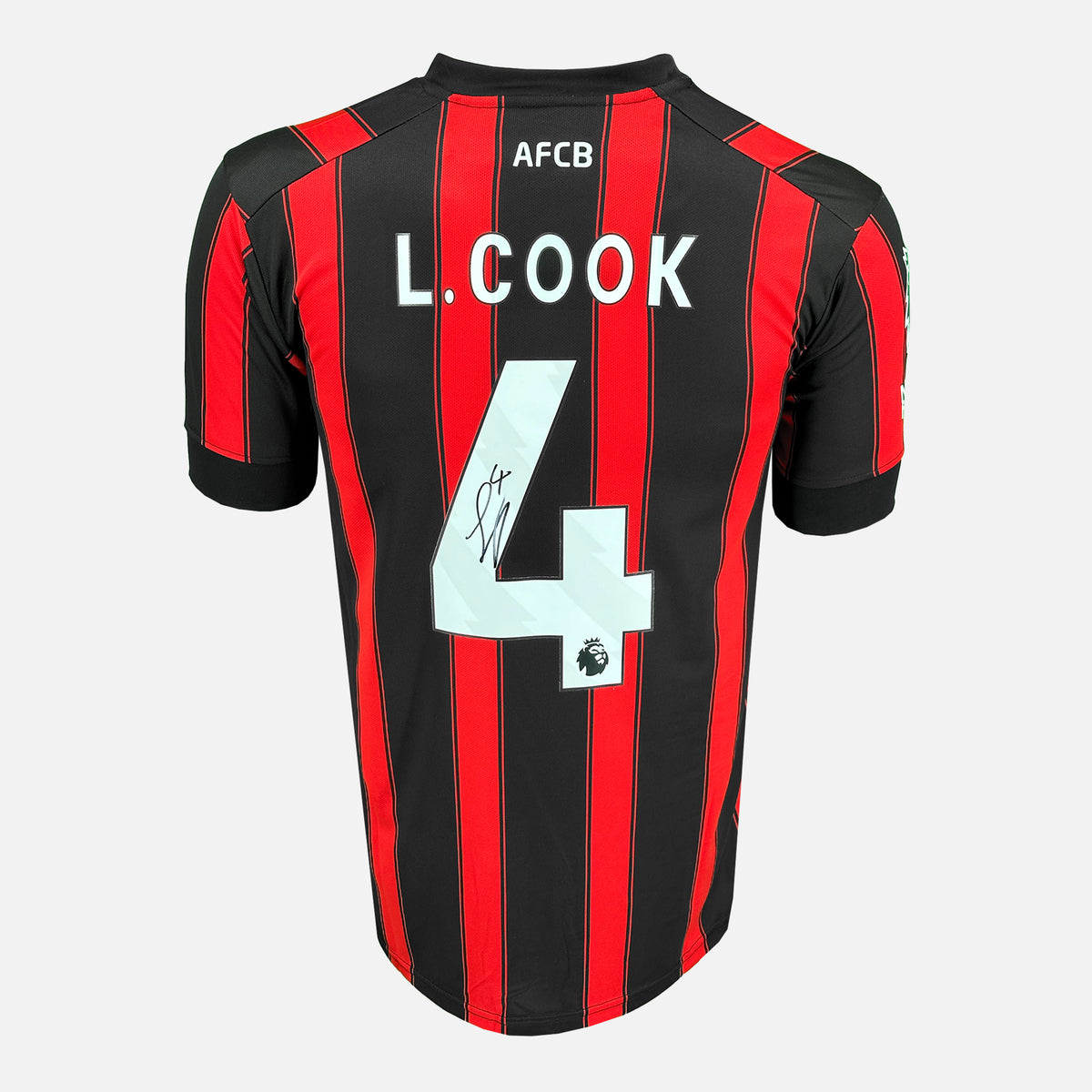 Lewis Cook Signed Bournemouth Shirt 2023-24 Home [4] — Bournemouth signed shirt from the 2023 to 2024 season | The Vault