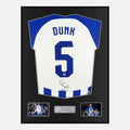 Framed Lewis Dunk Signed Brighton Shirt Home 2023-24 [Classic]