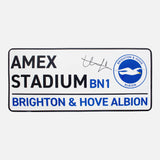 Lewis Dunk Signed Stadium Sign Brighton & Hove Albion