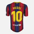 2020-21 Barcelona Home Shirt Messi 10 [Excellent] M