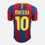 Lionel Messi Barcelona Treble Home Shirt 2010/11