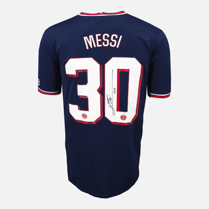 Messi Signed PSG Shirt