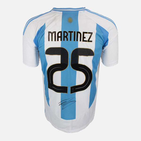 Lisandro Martinez Signed Argentina Shirt 2024-25 Home [25]