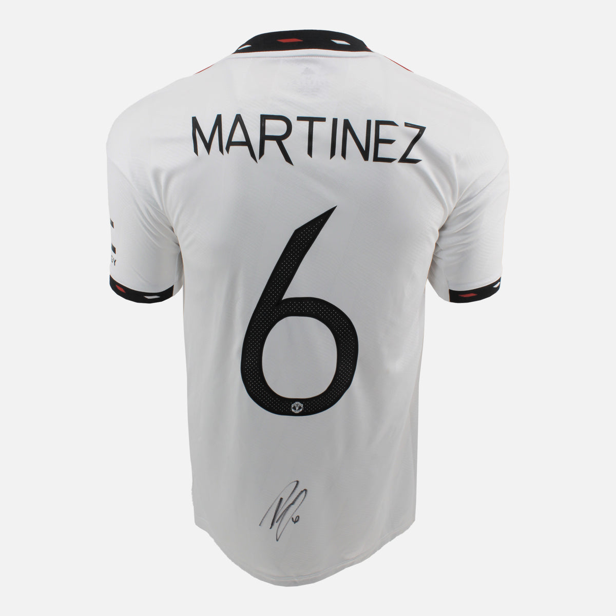 Lisandro Martinez Signed Manchester United Shirt 2022-23 Away [6] — Manchester United signed shirt from the 2022 to 2023 season | The Vault