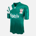 1992-93 Liverpool Away Shirt Adidas Green [Excellent] XL
