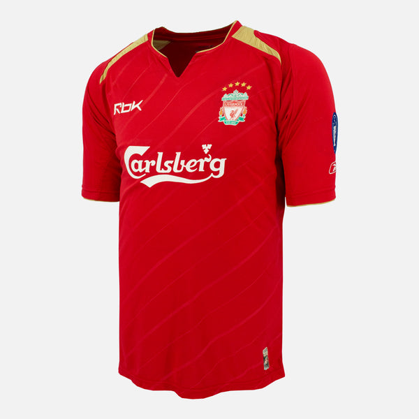 2005-06 Liverpool Home Shirt Gerrard 8 [Excellent] M