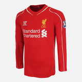 2014-15 Liverpool Home Shirt Gerrard 8 long sleeve [Excellent] M
