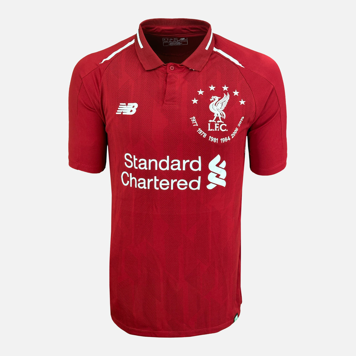 2018-19 Liverpool Home Shirt CL Winners Edition 6 [New] XL — Original and official Liverpool shirt, brand new with tags | The Vault