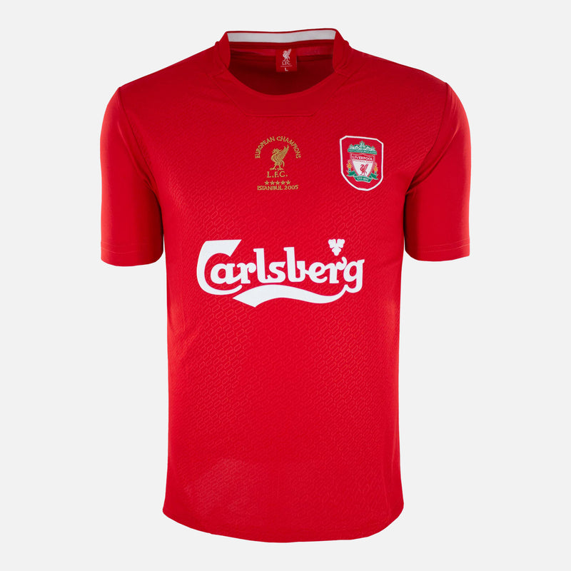 Steven Gerrard Signed Liverpool Shirt 2005 Istanbul Final Home [8]