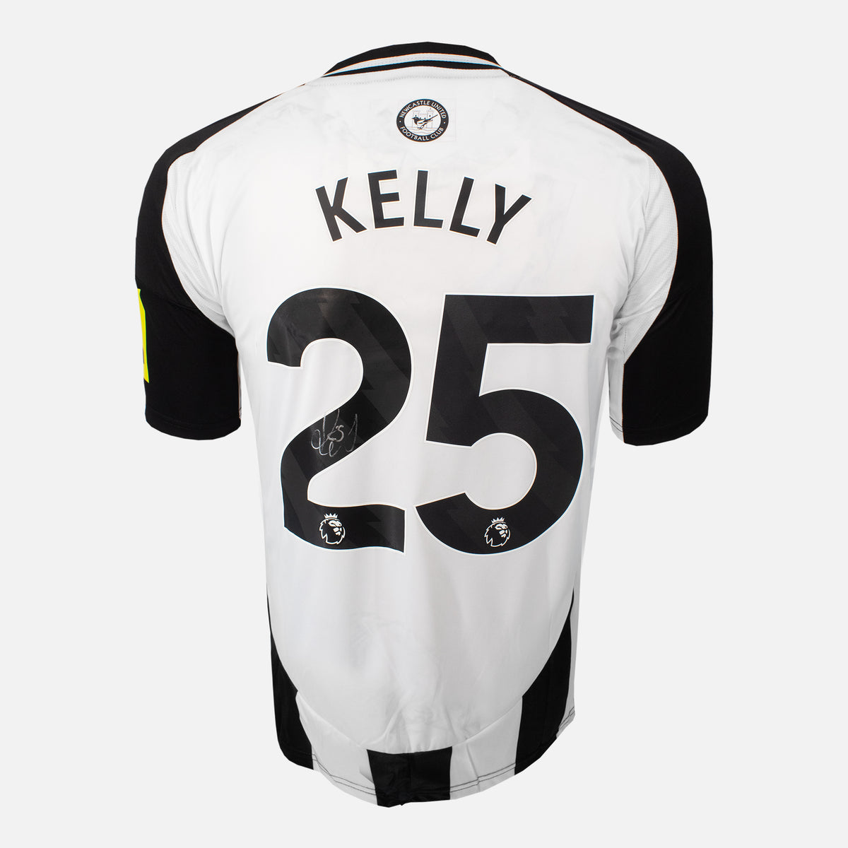 Lloyd Kelly Signed Newcastle United Shirt 2024-25 Home [25] — Newcastle United signed shirt from the 2024 to 2025 season | The Vault