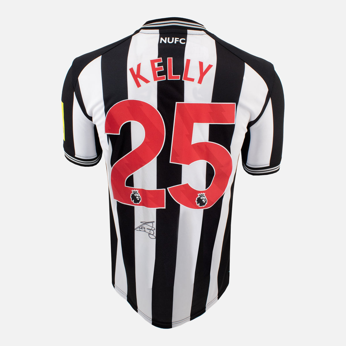 Lloyd Kelly Signed Newcastle United Shirt Home [25] — Newcastle United signed shirt from the 2023 to 2024 season | The Vault