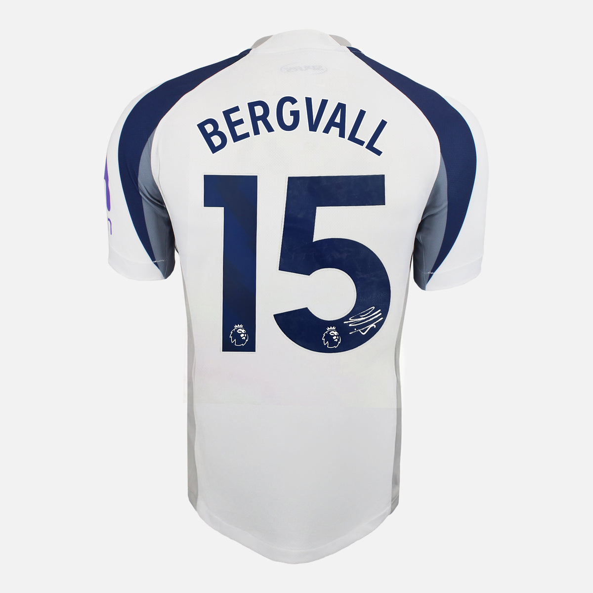 Lucas Bergvall Signed Tottenham Hotspur Shirt 2025-26 Home [15] — Official Tottenham Hotspur shirt signed by Lucas Bergvall | The Vault