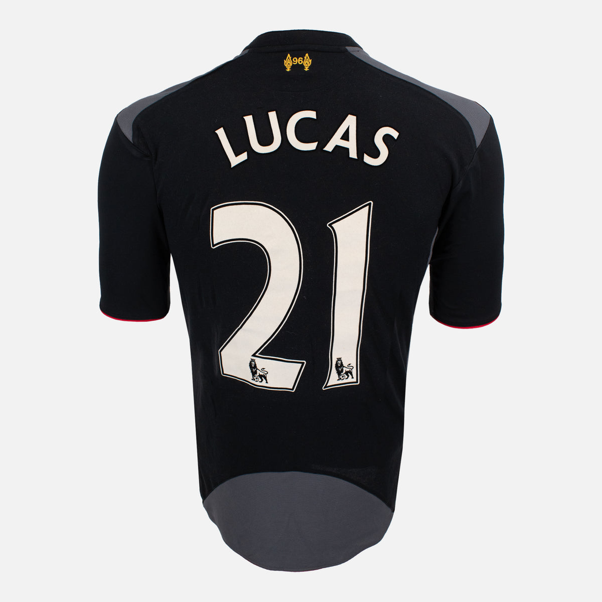 2012-13 Liverpool Away Shirt Lucas 21 [Excellent] L — Verified official Liverpool shirt, condition graded | The Vault