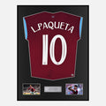 Framed Lucas Paquetá Signed West Ham United Shirt Home [Classic]