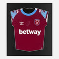 Framed Paqueta Signed Shirt, West Ham United Home [Lite]