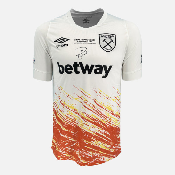 Lucas Paqueta Signed West Ham Shirt 2023 Conference Final Winners [Front]