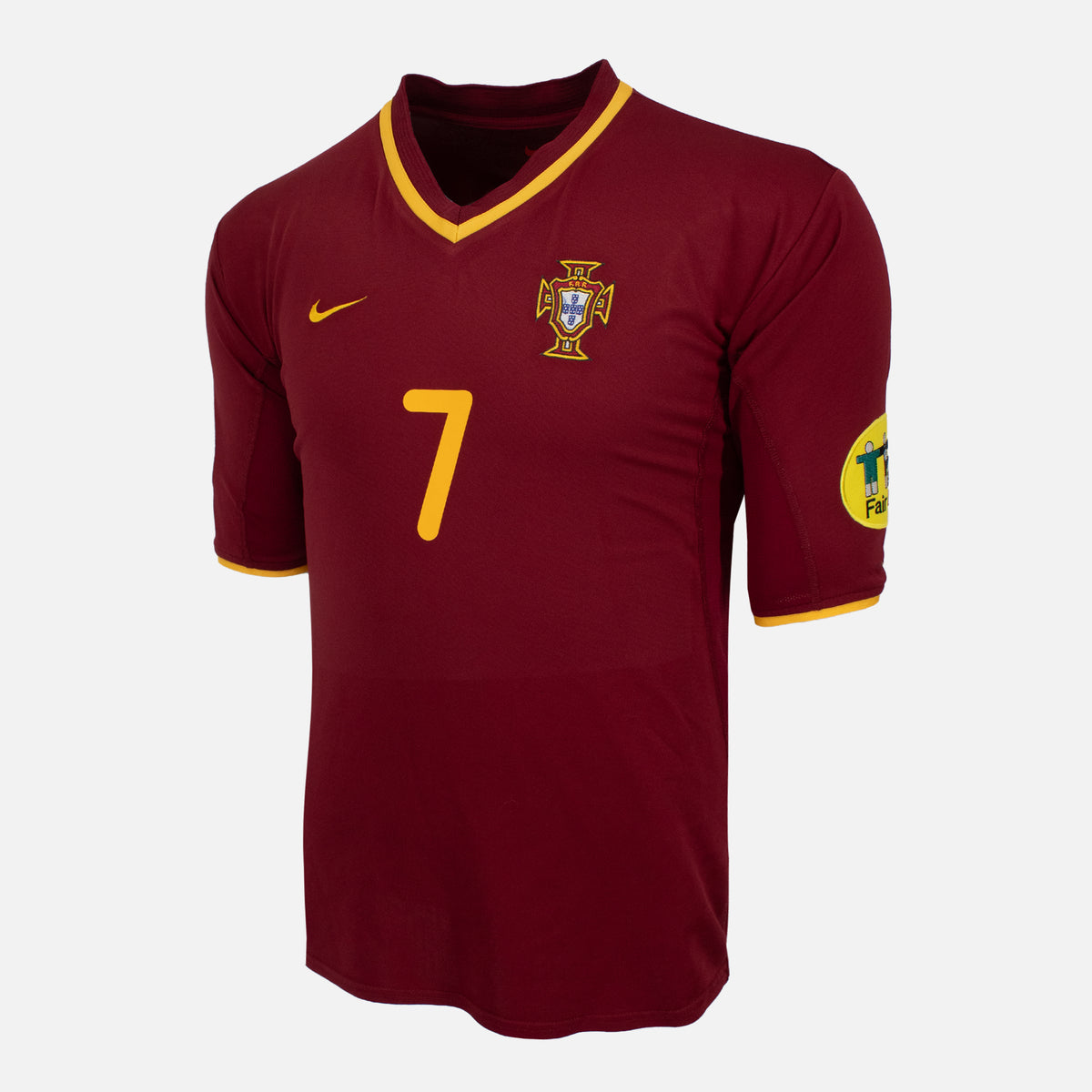 2000-02 Portugal Home Shirt Figo 7 [Excellent] L — Verified official Portugal shirt, condition graded | The Vault