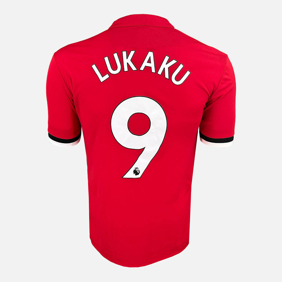 2017-18 Manchester United Home Shirt Lukaku 9 [Perfect] M — Verified official Manchester United shirt, condition graded | The Vault