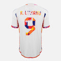 2022 Belgium Authentic Away Shirt Lukaku 9 Love edition [New] L