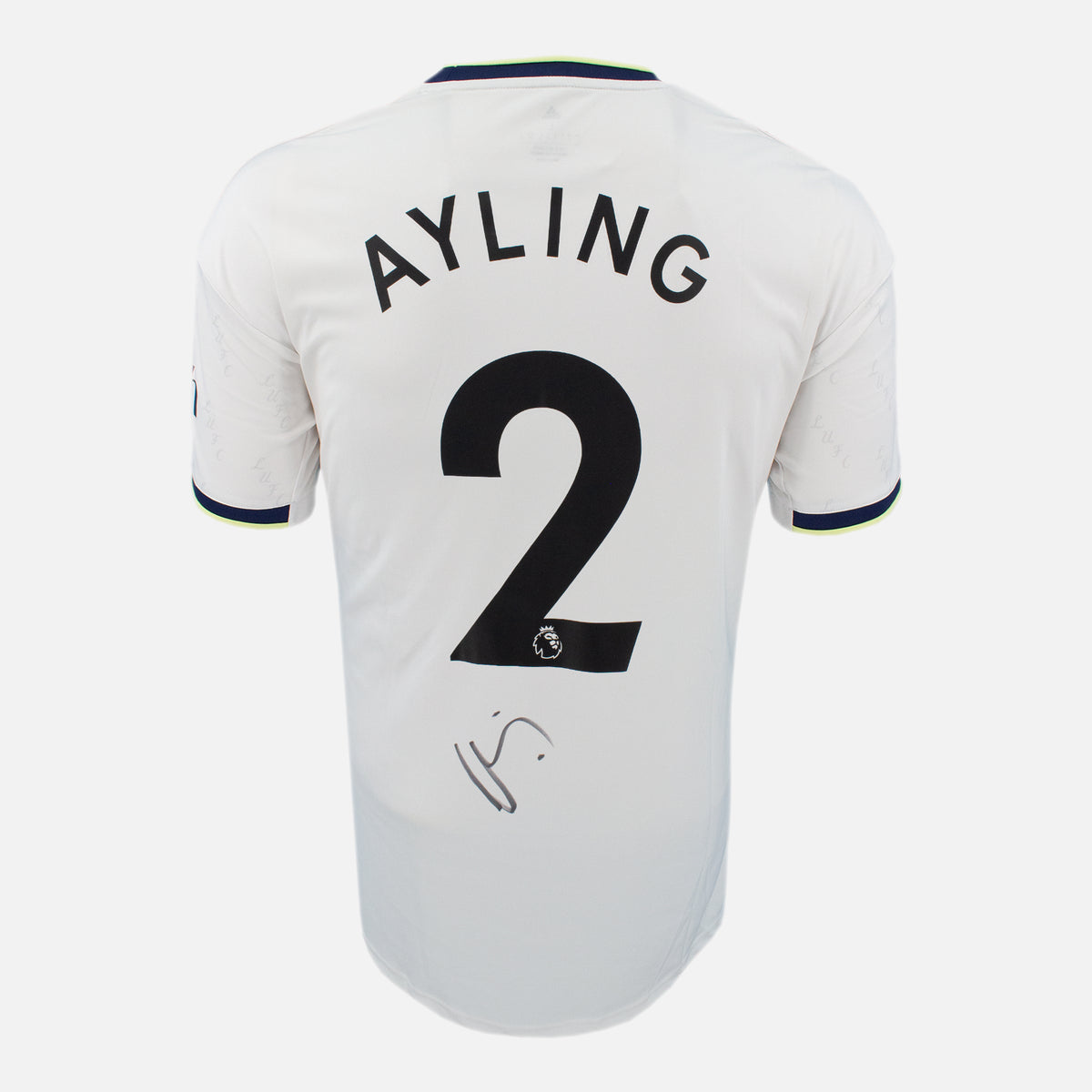 Luke Ayling Signed Leeds United Shirt 2022-23 Home [2] — Leeds United signed shirt from the 2022 to 2023 season | The Vault
