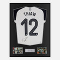 Framed Malick Thiaw Signed Newcastle United Shirt Home [Classic]