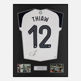 Framed Malick Thiaw Signed Newcastle United Shirt Home [Classic]