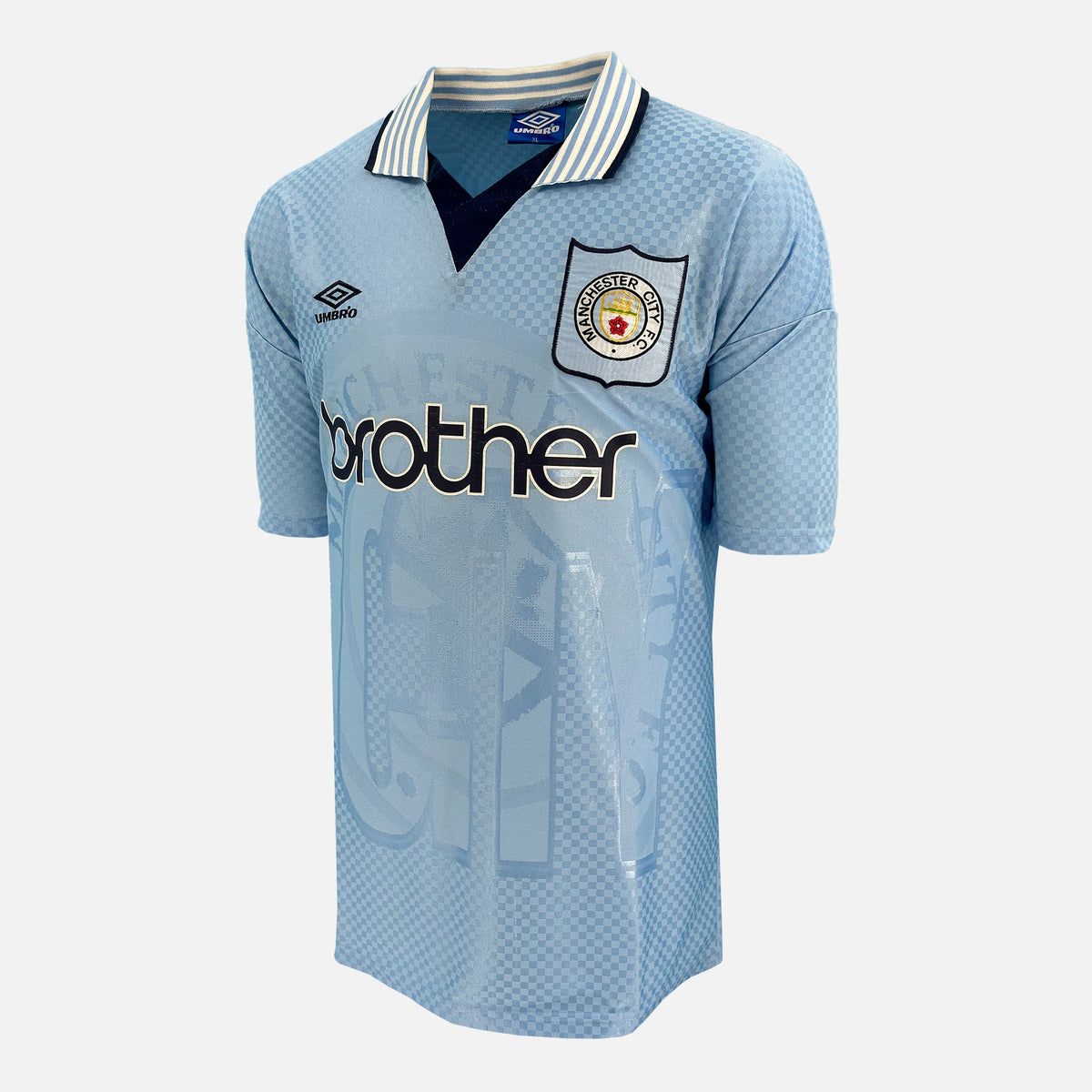 1995-97 Manchester City Home Shirt [Excellent] XL — Verified official Manchester City shirt, condition graded | The Vault