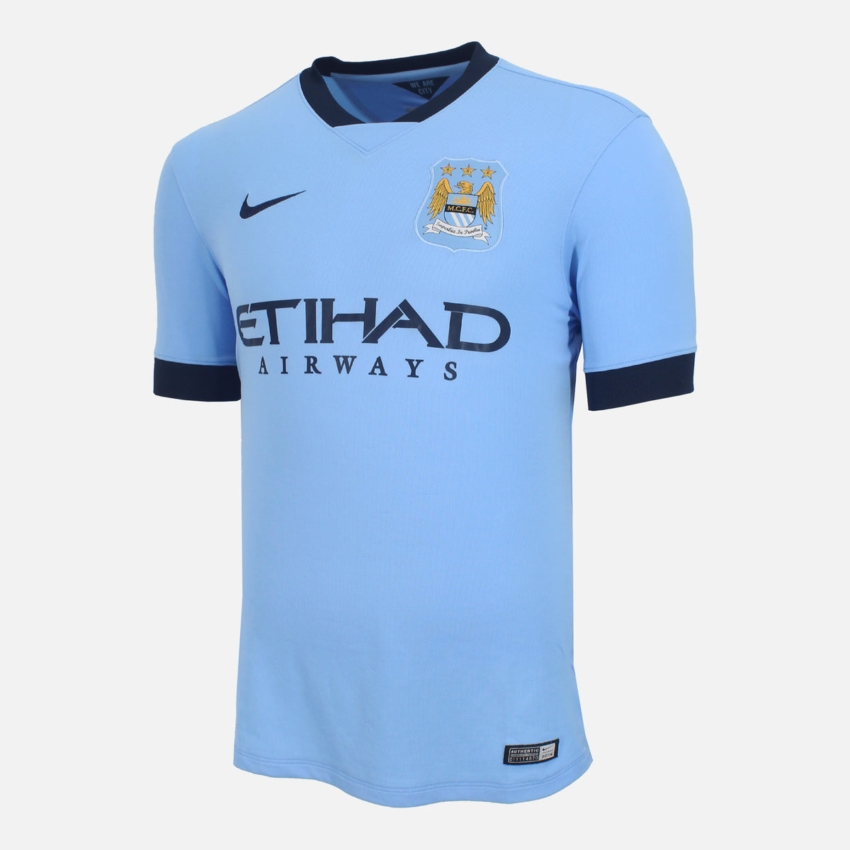 2014-15 Manchester City Home Shirt [Good] S — Verified official Manchester City shirt, condition graded | The Vault